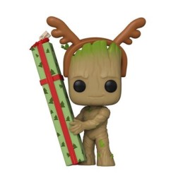 Figurine Pop! Heroes Les Gardiens de la Galaxie Holiday Special Groot Funko Pop Suisse