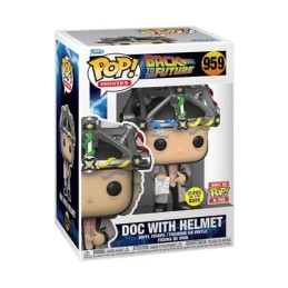 Figurine Pop! Phosphorescent Retour vers le Futur Doc avec Casque Edition Limitée Funko Pop Suisse