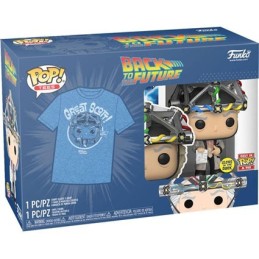 Figur Pop! Glow in the Dark and T-Shirt Back to the Futur Doc with Helmet Limited Edition Funko Pop Switzerland