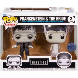 Figurine Pop! Bride of Frankenstein 1935 The Monster and The Bride Black and White 2-Pack Edition Limitée Funko Pop Suisse