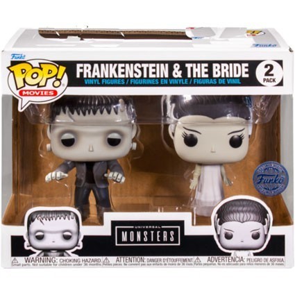 Figur Pop! Bride of Frankenstein 1935 The Monster and The Bride Black and White 2-Pack Limited Edition Funko Pop Switzerland