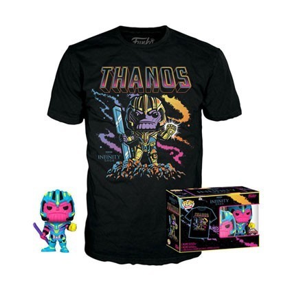 Figurine Pop! BlackLight et T-shirt Marvel Thanos Edition Limitée Funko Pop Suisse