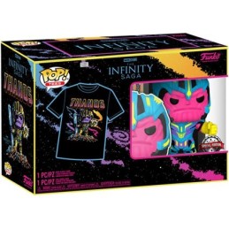 Figuren Pop! BlackLight und T-shirt Marvel Thanos Limitierte Auflage Funko Pop Schweiz