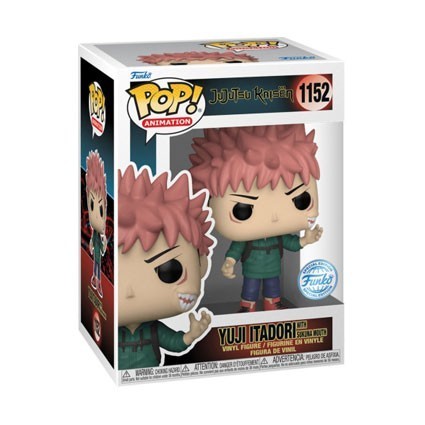 Figurine Pop! Jujutsu Kaisen Yuji Itadori avec Bouche Sukana Edition Limitée Funko Pop Suisse