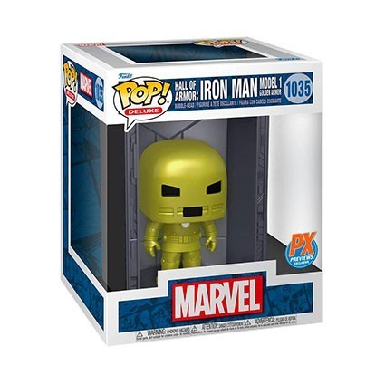 Figur Pop! Deluxe Marvel Hall of Armor Iron Man Model 1 Gold Limited Edition Funko Pop Switzerland