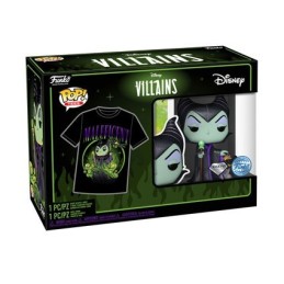 Figurine Pop! Diamond et T-shirt Disney Villains Maléfique Edition Limitée Funko Pop Suisse