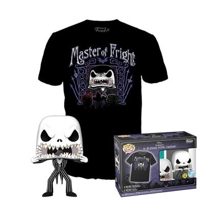 Figurine Pop! Phosphorescent et T-shirt L´Étrange Noël de Mr. Jack Jack Skellington Edition Limitée Funko Pop Suisse