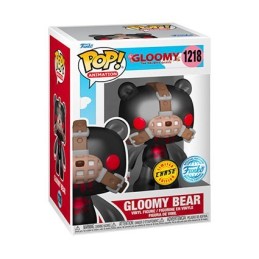 Figurine Pop! Mori Chack Gloomy Bear Translucide Noir Chase Edition Limitée Funko Pop Suisse