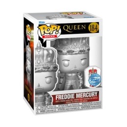 Figurine Pop! Métallique Queen Freddie Mercury Silver avec Pin's Edition Limitée Funko Pop Suisse