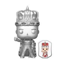 Figurine Pop! Métallique Queen Freddie Mercury Silver avec Pin's Edition Limitée Funko Pop Suisse