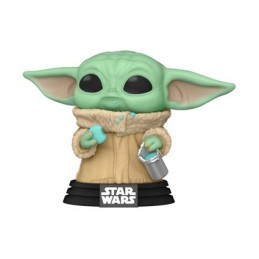 Figuren Pop! Beflockt Star Wars The Mandalorian Grogu mit Cookie Limitierte Auflage Funko Pop Schweiz