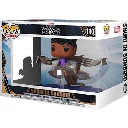 Figurine Pop! Rides Marvel Black Panther Wakanda Forever Shuri dans le Sunbird Funko Pop Suisse