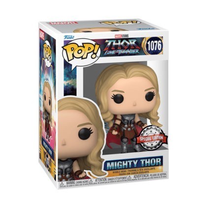 Figuren Pop! Metallisch Thor Love and Thunder Mighty Thor onhe Helmet Limitierte Auflage Funko Pop Schweiz