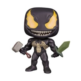 Figurine Pop! Phosphorescent Venom avec Mjolnir et Epée Edition Limitée Funko Pop Suisse