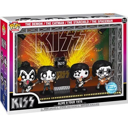 Figuren Pop! Deluxe Moment in Concert Kiss Alive II 1978 Tour 4-Pack Limitierte Auflage Funko Pop Schweiz