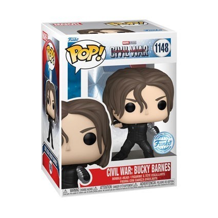 Figurine Pop! Captain America 3 Civil War Bucky Barnes Build-A-Scene Edition Limitée Funko Pop Suisse