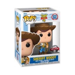 Figurine Pop! Métallique et T-shirt Toy Story 4 Sheriff Woody Edition Limitée Funko Pop Suisse