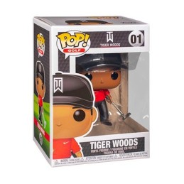 Figurine Pop! Golf Tiger Woods T-Shirt Rouge (Rare) Funko Pop Suisse