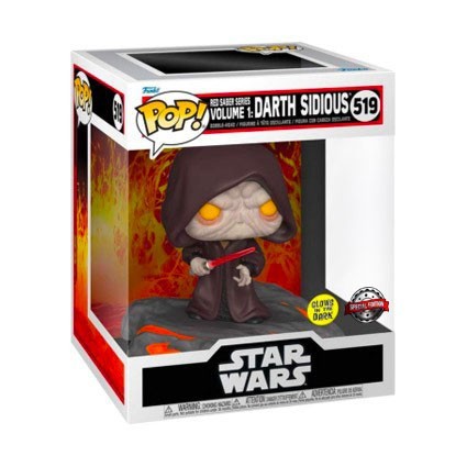 Figur Pop! Glow in the Dark Deluxe Star Wars Red Saber Series Volume 1 Darth Sidious Limited Edition Funko Pop Switzerland