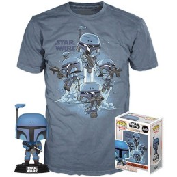 Figur Pop! and T-Shirt Star Wars The Mandalorian Death Watch No Stripe Limited Edition Funko Pop Switzerland