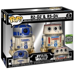 Figurine Pop! Star Wars R2-D2 et R5-D4 Star Wars Celebration 2023 2-Pack Edition Limitée Funko Pop Suisse