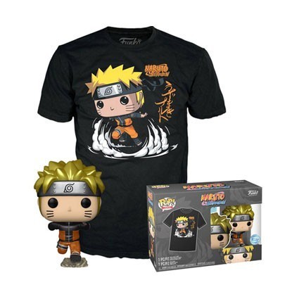 Figurine Pop! Métallique et T-shirt Naruto Shippuden Naruto Running Edition Limitée Funko Pop Suisse