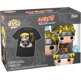 Figurine Pop! Métallique et T-shirt Naruto Shippuden Naruto Running Edition Limitée Funko Pop Suisse