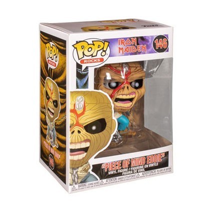 Figurine Pop! Rocks Iron Maiden Piece of Mind Skeleton Eddie (Rare) Funko Pop Suisse