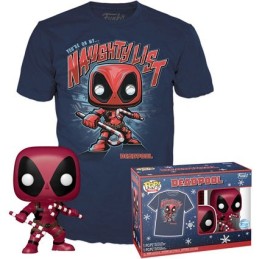 Figurine Pop! Métallique et T-Shirt Deadpool Holiday Edition Limitée Funko Pop Suisse