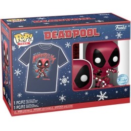 Figurine Pop! Métallique et T-Shirt Deadpool Holiday Edition Limitée Funko Pop Suisse