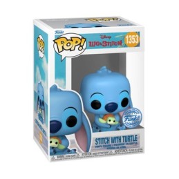 Figurine Pop! Disney Lilo et Stitch Stitch avec Tortue Edition Limitée Funko Pop Suisse