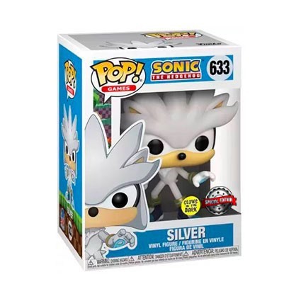 Figurine Pop! Phosphorescent Sonic the Hedgehog Silver 30ème Anniversaire Edition Limitée Funko Pop Suisse