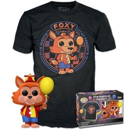 Figurine Pop! Floqué et T-shirt Five Nights at Freddy's Balloon Foxy Edition Limitée Funko Pop Suisse