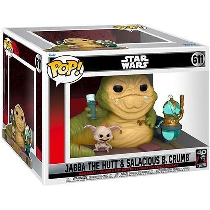 Figurine Pop! Star Wars Le Retour du Jedi 40ème Anniversaire Jabba The Hut avec Salacious B Crumb Funko Pop Suisse