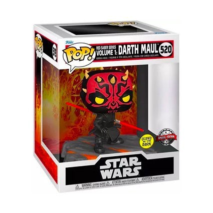 Figur Pop! Glow in the Dark Deluxe Star Wars Red Saber Series Volume 1 Darth Maul Limited Edition Funko Pop Switzerland