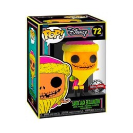 Figurine Pop! BlackLight L'Étrange Noël de Monsieur Jack Jack Skellington en Père-Noël Edition Limitée Funko Pop Suisse