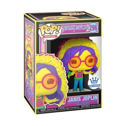 Figurine Pop! Blacklight Rocks Janis Joplin Edition Limitée Funko Pop Suisse