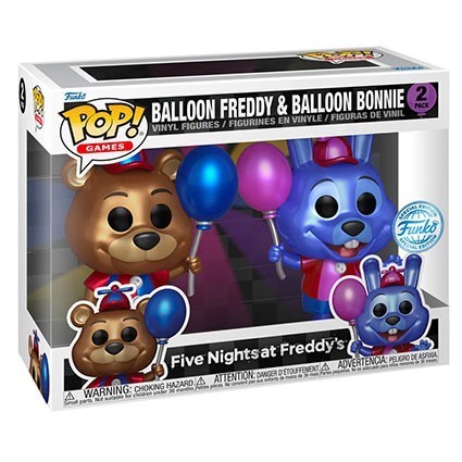 Figurine Pop! Métallique Five Nights at Freddy's Balloon Freddy et Balloon Bonnie Edition Limitée Funko Pop Suisse