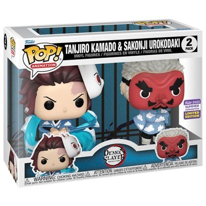 Figurine Pop! SDCC 2023 Demon Slayer Tanjiro et Sakonji 2-Pack Edition Limitée Funko Pop Suisse