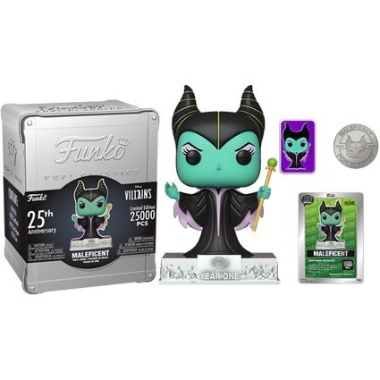 Figurine Pop! Maleficent avec Pin et Pièce Boîte Alluminium Funko 25ème Anniversaire Edition Limitée Funko Pop Suisse