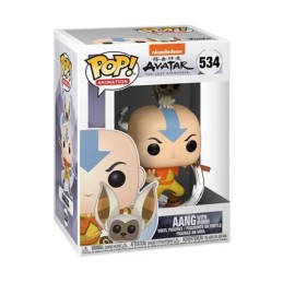 Figurine Pop! Avatar le Dernier Maître de l'Air Aang avec Momo Funko Pop Suisse