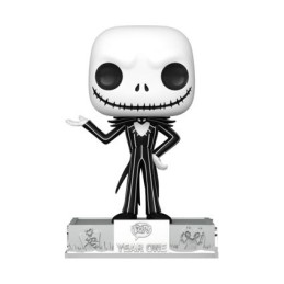 Figurine Pop! L'Étrange Noël de Monsieur Jack Skellington avec Pin et Pièce Boîte Alluminium Funko 25ème Anniversaire Edition...