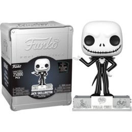 Figurine Pop! L'Étrange Noël de Monsieur Jack Skellington avec Pin et Pièce Boîte Alluminium Funko 25ème Anniversaire Edition...