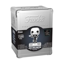 Figurine Pop! L'Étrange Noël de Monsieur Jack Skellington avec Pin et Pièce Boîte Alluminium Funko 25ème Anniversaire Edition...