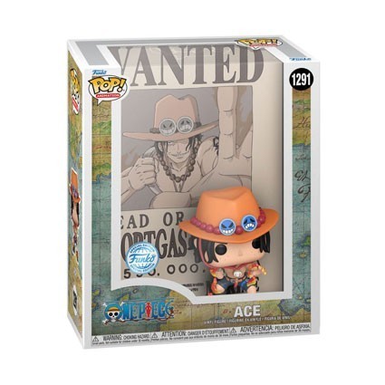 Figur Pop! Cover One Piece Portgas D Ace Wanted with Hard Acrylic Protector Limited Edition Funko Pop Switzerland