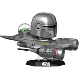 Figurine Pop! Ride Star Wars The Mandalorian and Grogu in N1 Starfighter Edition Limitée Funko Pop Suisse