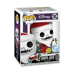 Figurine Pop! Phosphorescent L'Étrange Noël de Monsieur Jack 30ème Anniversaire Santa Jack Edition Limitée Funko Pop Suisse