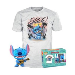 Figur Pop! Flocked and T-shirt Lilo et Stitch Ukulele Stitch Limited Edition Funko Pop Switzerland