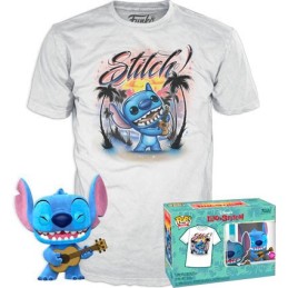 Figur Pop! Flocked and T-shirt Lilo et Stitch Ukulele Stitch Limited Edition Funko Pop Switzerland