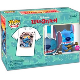 Figur Pop! Flocked and T-shirt Lilo et Stitch Ukulele Stitch Limited Edition Funko Pop Switzerland